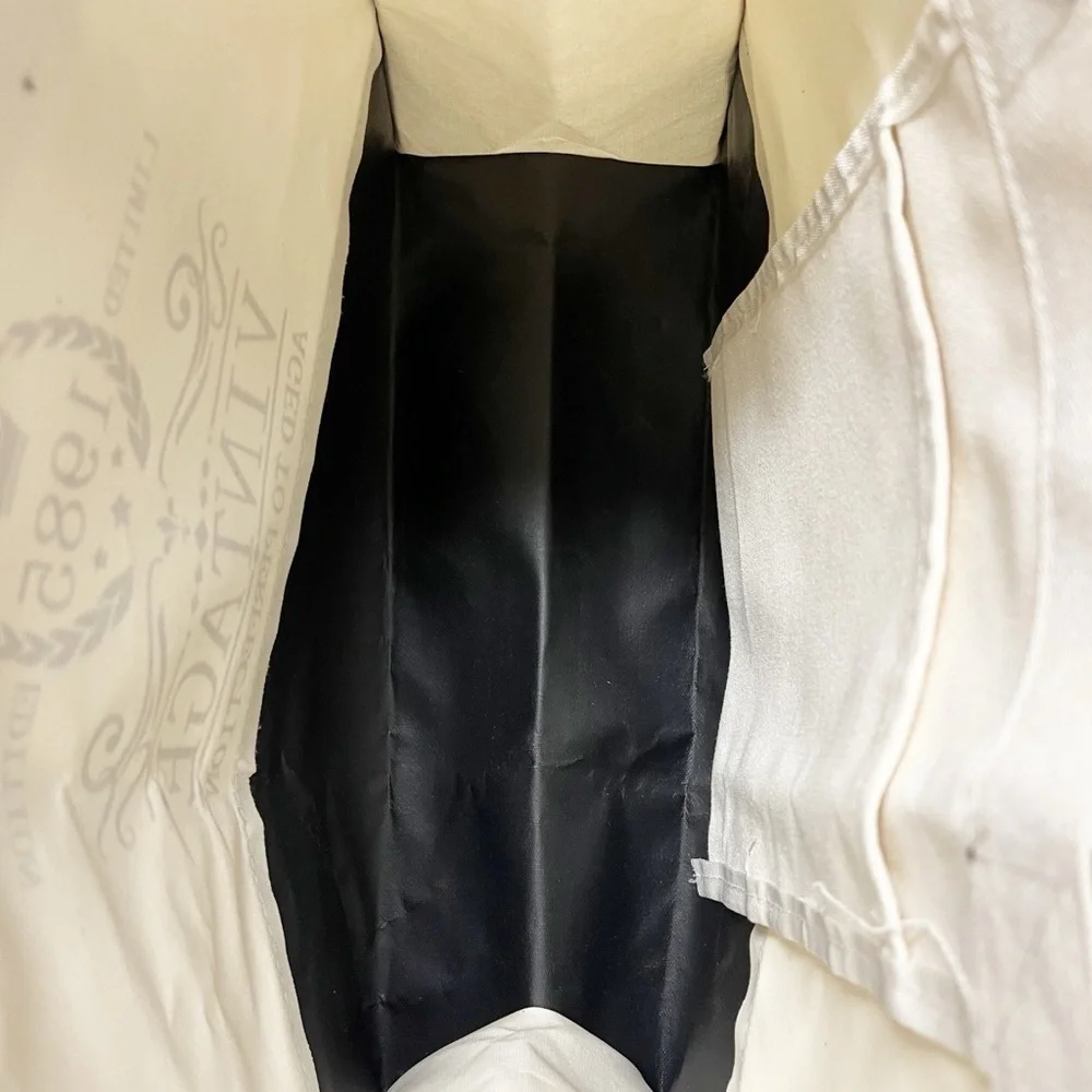 Vintage Aged to Perfection 1985 Limited Edition Black and White Canvas Tote Bag